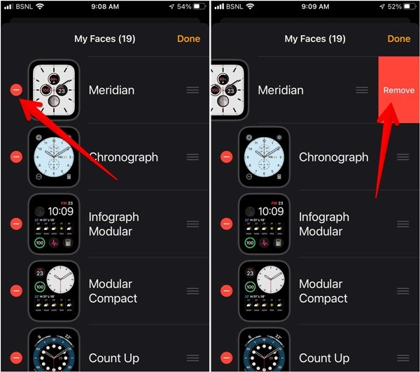 Apple Watch Iphone My Faces Remove