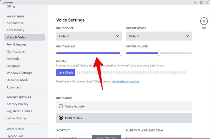 Discord Pc Microphone Volume