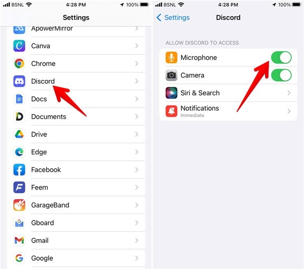 Discord Permission Iphone Mic