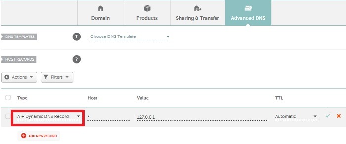 Dynamic Hosting Best Namecheap Select Option