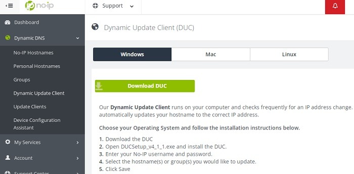 Dynamic Hosting Best No Ip Dynamic Update Client