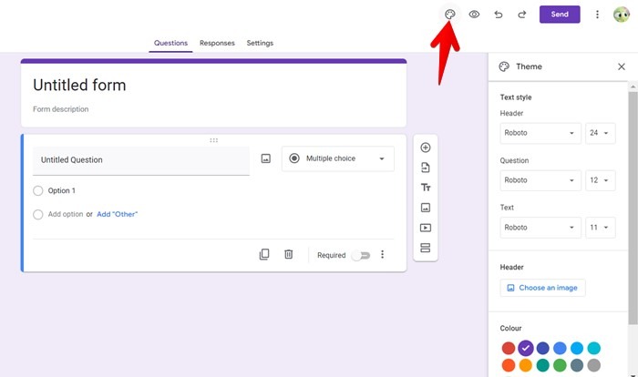 Google Forms Customize Color