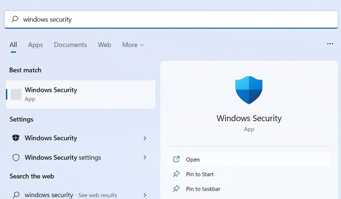 This Setting Managed Admin Windows Security App Windows11 Search