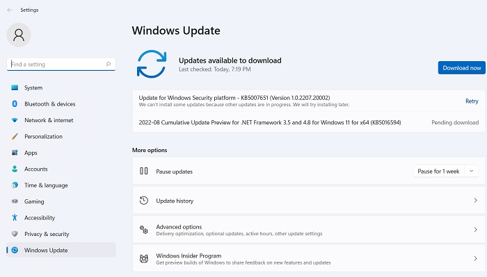 This Setting Managed Admin Windows11 Check For Updates