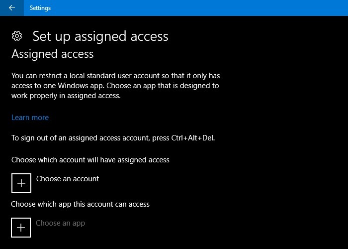 Windows Home Vs Pro Assigned Access Setup In Pro