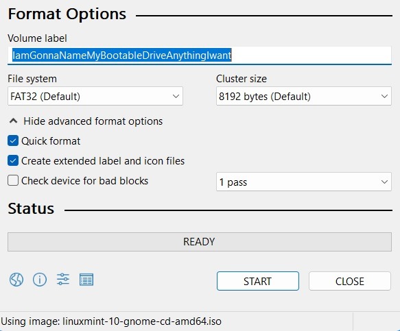 Windows Usb Bootable Rufus Volume Label Name