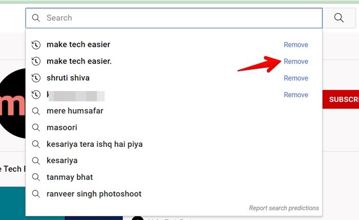 Youtube Computer Clear Search History