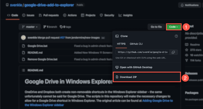 Add Google Drive To File Explorer Download Code From Github