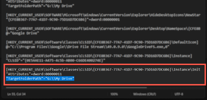 Add Google Drive To File Explorer Replace Essentials In Notepad