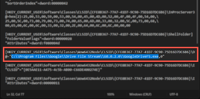 Add Google Drive To File Explorer Replace Location In Notepad