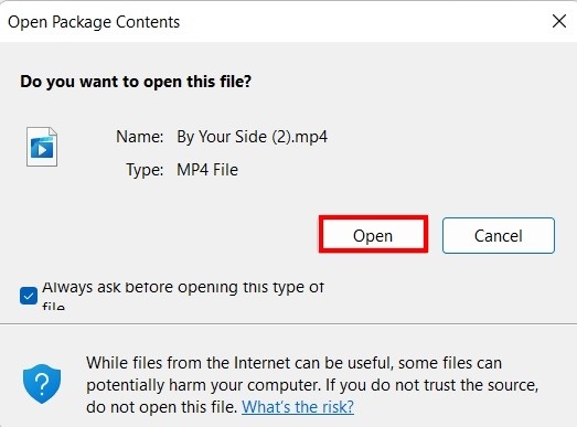 Add Video Word Open Video