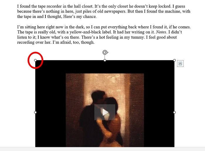 Add Video Word Resize