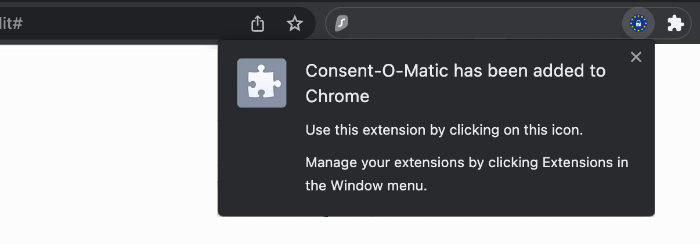 Added Extension On Chrome