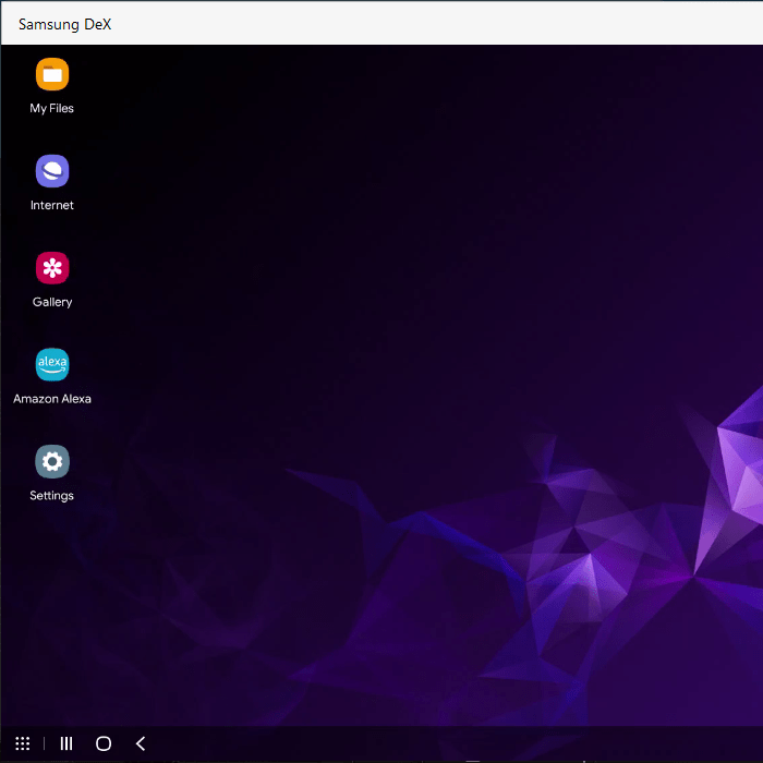 Android Apps In Windows Samsung Dex Home Screen