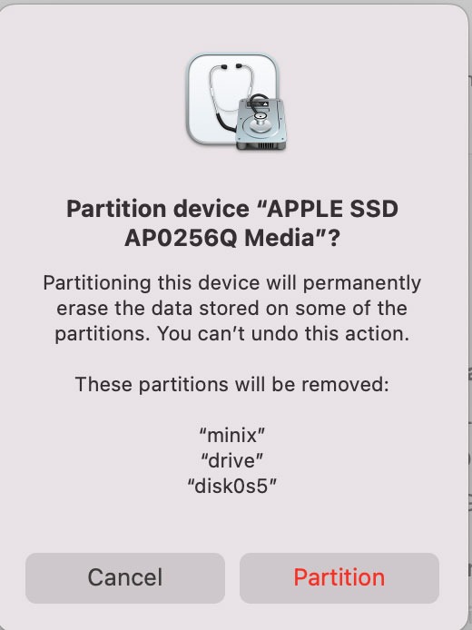 Asahi Partition Delete