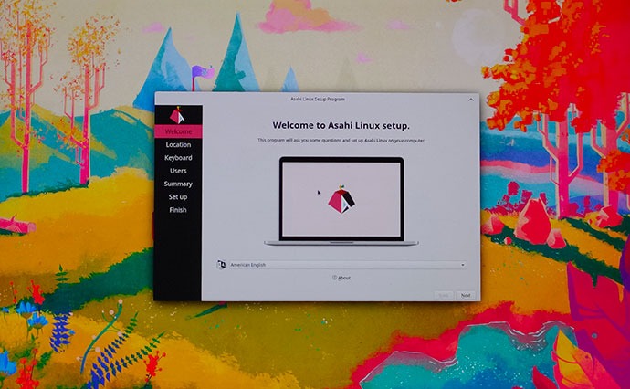 Asahi Welcome Screen