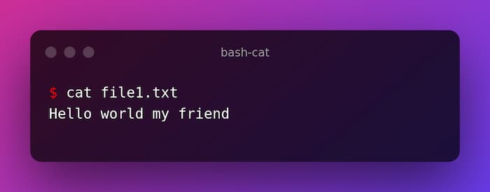 Bash Cat