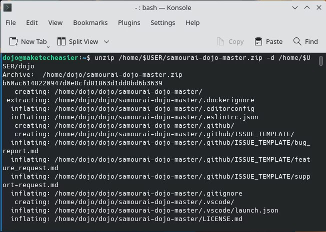 Bitcoin Dojo Install 11 Dojo Unzip Directory