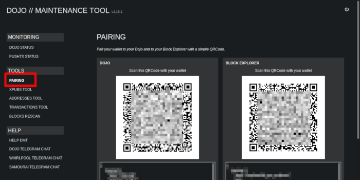 Bitcoin Dojo Install 25 Dojo Pair Qr Code