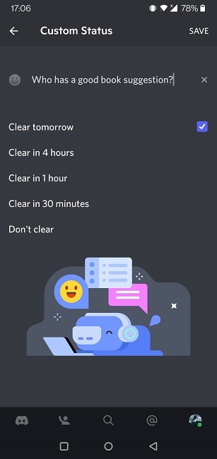 Change Discord Status Mobile Set Custom Status