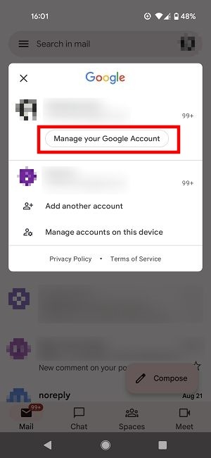Change Gmail Name Manage Google Account