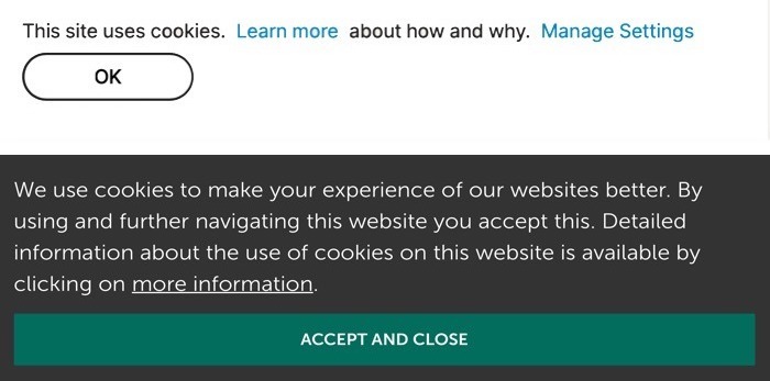 Cookie Consent Examples