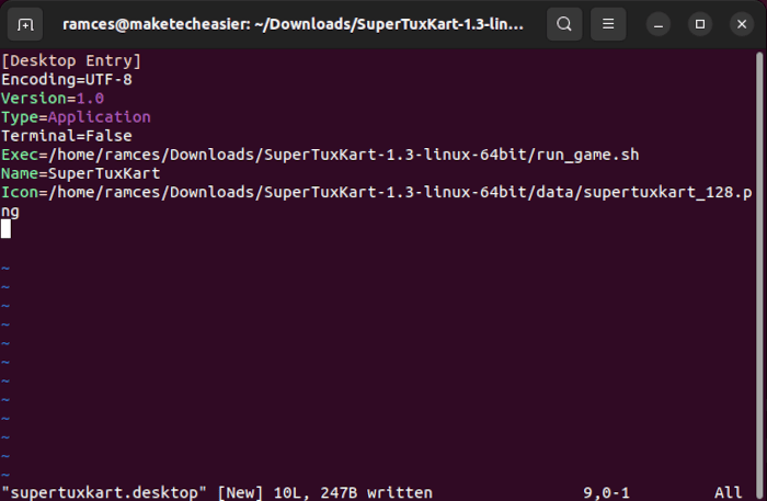 Create Desktop File Linux 04 Sample Desktop File