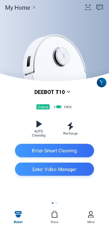 Deebot T10 App Main