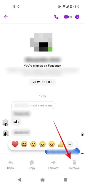 Delete Facebook Messages Mobile Remove