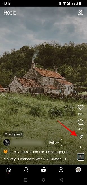 Download Instagram Reels Send Icon