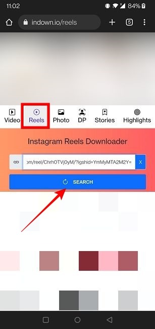 Download Instagram Reels Website Add Link