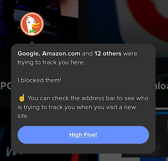 Duckduckgo Microsoft Trackers Blocked