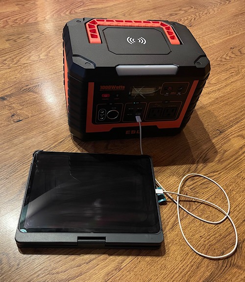 Ebl Mp1000 Portable Power Station Ipad