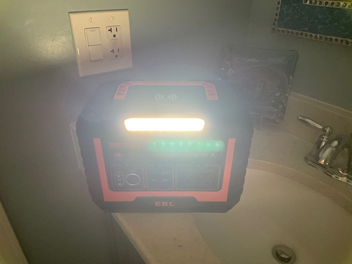 Ebl Mp1000 Portable Power Station Light