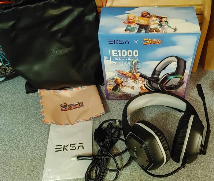 Eksa E1000 Gaming Headset Review Box