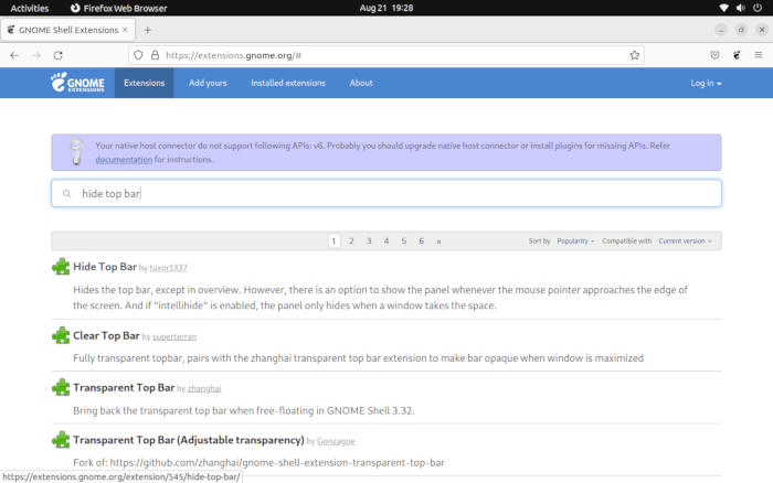 Hide Top Bar Ubuntu 11 Gnome Extension Top Bar