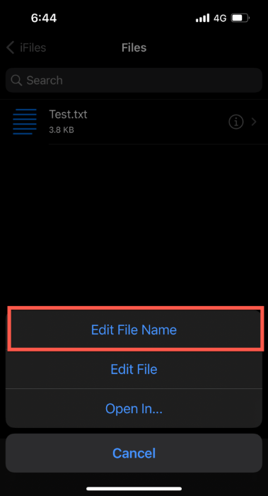 How To Change File Extension On Iphone Edit File Name