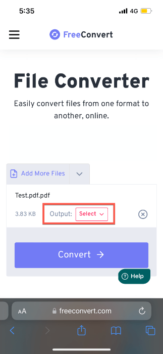 How To Change File Extension On Iphone Freeconvert Select Output Format