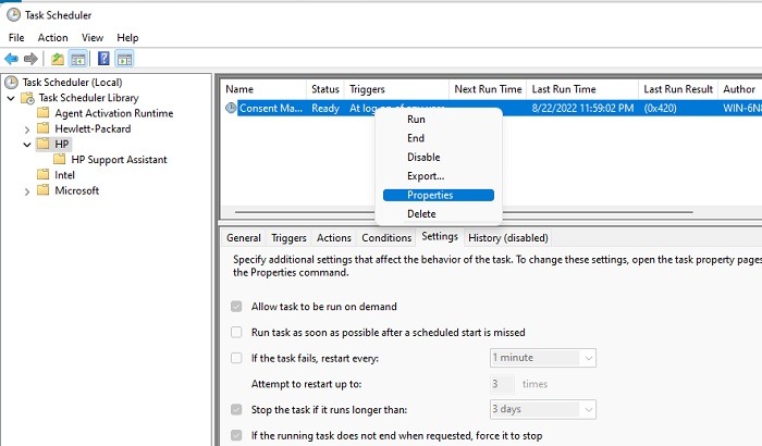 How To Fix Task Scheduler Not Working In Windows Conditions