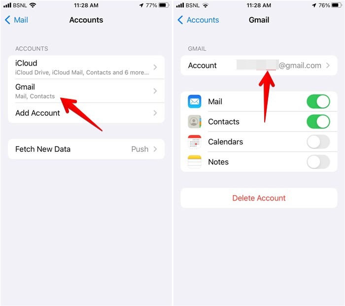 Iphone Mail App Settings Gmail