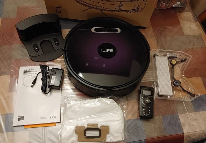 Ilife V3s Max Robot Vacuum Review Box