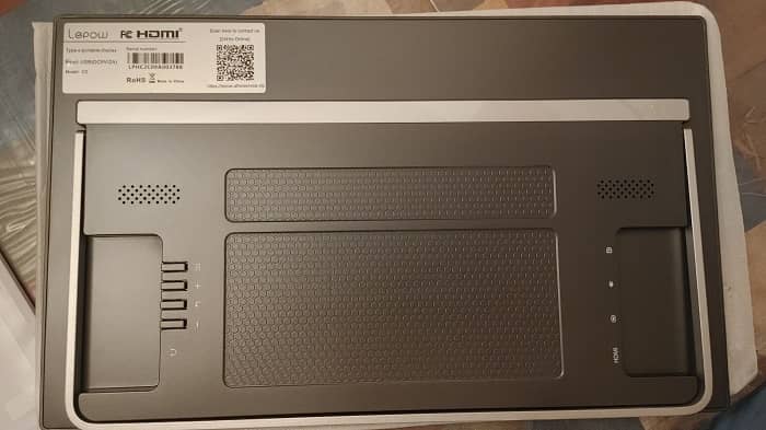 Lepow C2 Portable Monitor Review Back