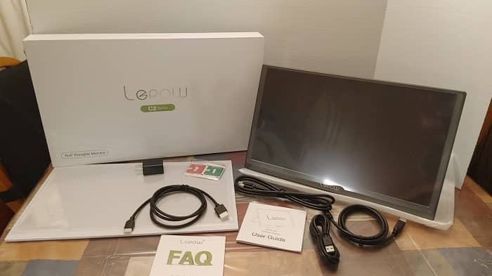 Lepow C2 Portable Monitor Review Box
