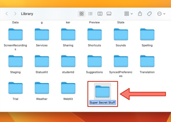 Library Folder Rename Mac