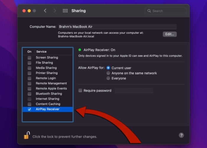 Mac Airplay Receiver