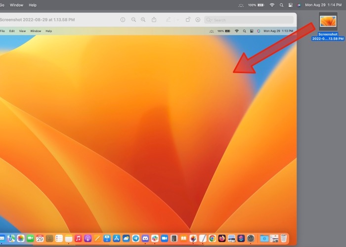 Mac Screenshot Preview