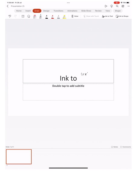 Microsoft Office Scribble Ink To Text