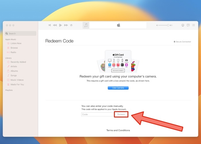 Music App Redeem Code