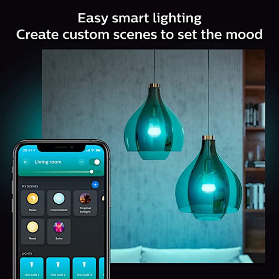 Phillips Hue Bulbs Echo Dot Scenes