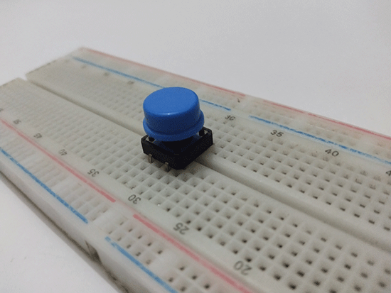 Pushbutton On Breadboard Solo